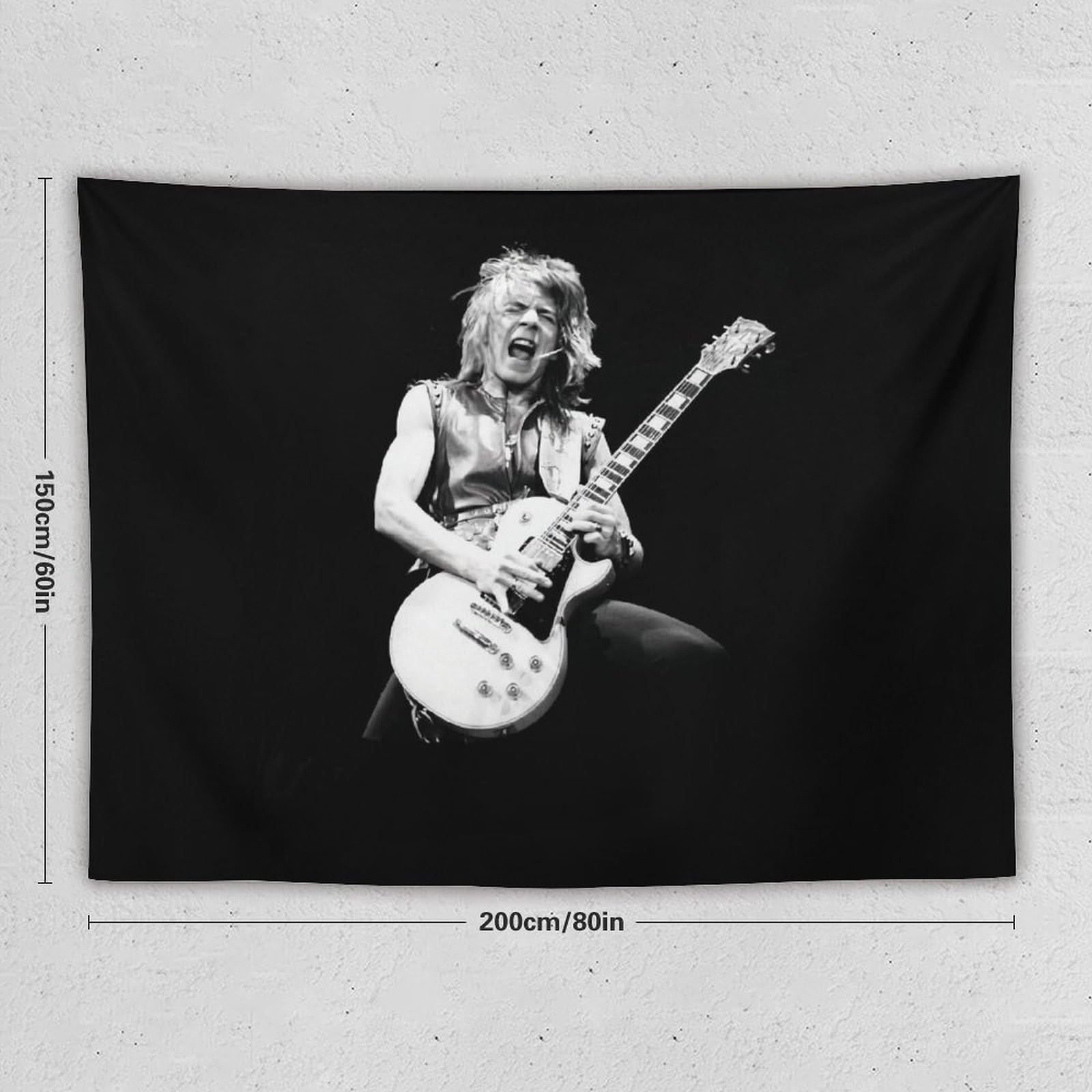 Amazon.co.jp: タペストリー 壁掛け布 Randy Rhoads ランディ ローズ